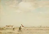 John Terris, Near Scheveningen, watercolour on paper