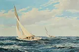 M.G Friedrich, Cape Cod, oil on canvas