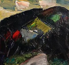 Peter Collis, Evening Light, Knockree, Co. Wicklow, oil on board