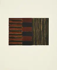 Sean Scully, Heart of Darkness 8, 1992, etching/aquatint on lana royal paper- number 204 from an edition of 300