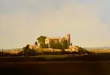 Martin Mooney, The Castle of Foixa, Emporda, Spain, 1992, oil on board