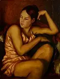 Ken Hamilton, Reminiscing, oil on board