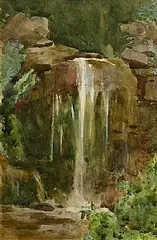 A Waterfall by Mildred Anne Butler, watercolour on paper, sold Jul 2026