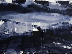 German Tanks, Forges-les-Eaux by Hughie O'Donoghue, 1996, acrylic wash on paper, sold Jul 2026