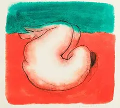 Nude by Neil Shawcross, 1992, watercolour on paper, sold Jul 2026