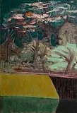 Brian Bourke Hrha Irish, Landscape, 1965, oil on canvas