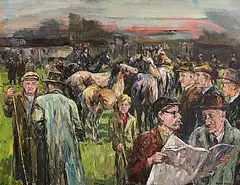 Robert Taylor Carson, The April Fair, 1973, oil on canvas