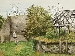Martin Gale, Study for Favourite Places, 1981, watercolour on paper
