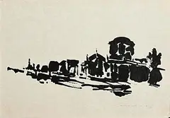 Dubliners - Four Courts by Louis le Brocquy, 1986, lithograph - number 4 from an edition of 35, sold Jul 2026