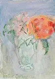 Patrick Collins, Glass with Cut Flowers