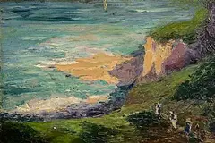 Paul Nietsche, Coumeenoole Beach, Co. Kerry, 1933, oil on board