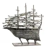 John Behan, Famine Ship, 2006, unique bronze