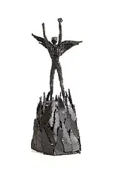 Hands to Heaven by Orla de Brí, unique steel, sold Jul 2026