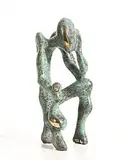Timothy Joyce, Weight of Wealth, bronze - number 1 from an edition of 6