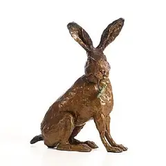 Rosi Macauley Gomes, Irish Hare, bronze - from an edition of 9
