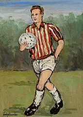 Gladys Maccabe, The Footballer, oil on board