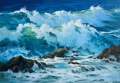 Annemarie Bourke, Illuminated, oil on canvas