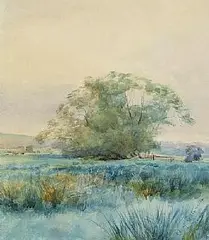 May Guinness, Summertime, watercolour on paper
