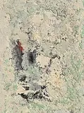 John Kingerlee, Mountain Landscape and Figures, oil on board