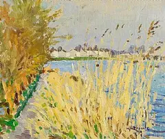 Walter Verling, Summertime, oil on canvas board