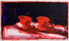 Neil Shawcross, Two Cups, 1999, oil on paper