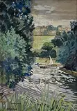 Dorothy Isabel Blackham, Regents Park, gouache on card
