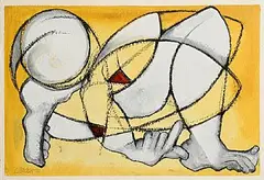Felix Anaut, Figure, 2000, mixed media on paper