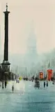 Anthony Robert Klitz, Trafalgar Square, London, oil on canvas