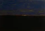 Simon English, Horizons, oil on board