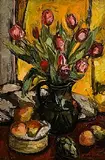 Keith Baynes, Still Life with Tulips, oil on canvas