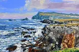 Henry Morgan, Looking Towards Ceann Sibeal, Dingle, 2026, oil on canvas