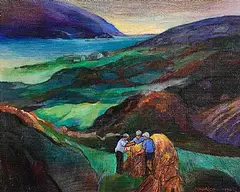 Maurice Henderson, Harvest Time, Beara, 1990, oil on canvas