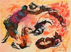 Michael Mulcahy, Untitled, mixed media on paper