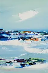 Majella O'Neill Collins, Seas Sherkin, 2026, oil on canvas