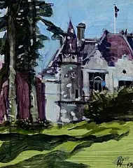 Paul Funge, Collaiste Charman, Wexford, 1994, acrylic on board