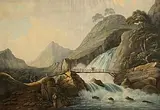 Thomas Walmsley, Glen Crow, Scottish Highlands, watercolour on paper