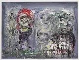 John Kingerlee, Three Figures in Landscape, giclee print - number 3 from an edition of 10