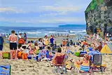 Henry Morgan, Bank Holiday, Ballybunion, 2026, oil on canvas