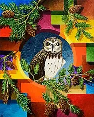 Alvin Sexton, Nature in Colour, acrylic on canvas
