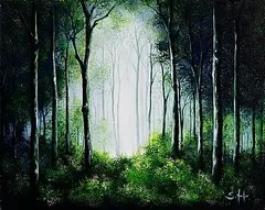 Simone Puorger, Soul Time, acrylic on canvas