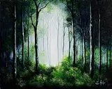 Simone Puorger, Soul Time, acrylic on canvas