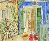 Pauline Bewick, Easel Cucuron, 2001, watercolour on paper