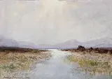 William Percy French, After The Rain, Connemara, 1910, watercolour on paper