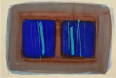 Tony O'Malley, Abstract Composition, 1973, mixed media on paper
