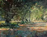 Arthur K. Maderson, Evening Shadows, oil on board