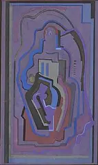 Evie Hone, Cubist Composition, pochoir