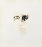 Study of Federico García Lorca by Louis le Brocquy, 1978, watercolour on paper, sold Jun 2026