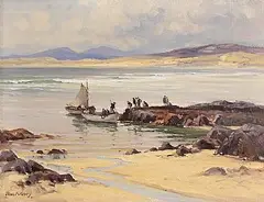 Frank McKelvey, Sunday Morning, Ards, Co. Donegal, oil on canvas