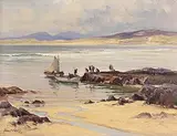 Frank McKelvey, Sunday Morning, Ards, Co. Donegal, oil on canvas