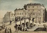 John Fitzgerald, North Gate Bridge and City Gaol, Cork in, 1798, watercolour on paper